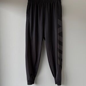 Kith Black Track Joggers with Subtle Side Print
